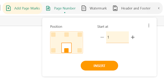 Add page numbers with PDFsam Enhanced