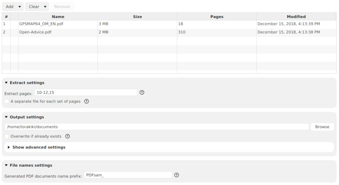 Features In PDFsam Basic Free And Open Source PDFsam